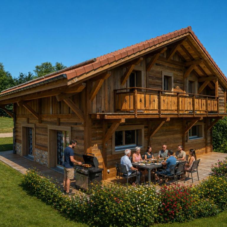 Chalet d'exception 10 personnes avec sauna privatif et piscine naturelle - Le Domaine des Fleurs Gérardmer - Superior Chalet - 1