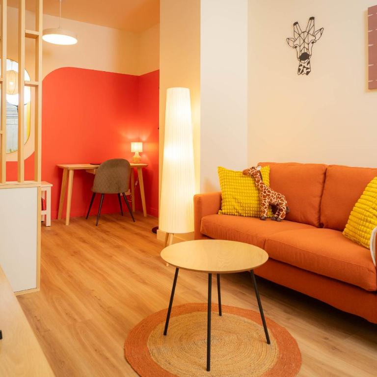 Le Patio de la Gare - T2 coloré, terrasse privée - Apartamento de 1 dormitorio - 5