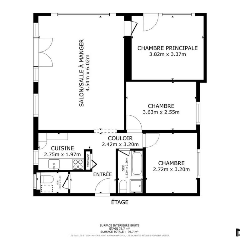 Logement spacieux et charmant - Apartamento de 3 dormitorios - 22