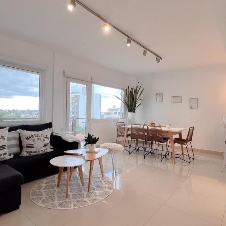 Depto Angel - Vista al Mar Punta Mogotes Para 4 personas Con cochera - Hola Sur - Two-Room Apartment - 5