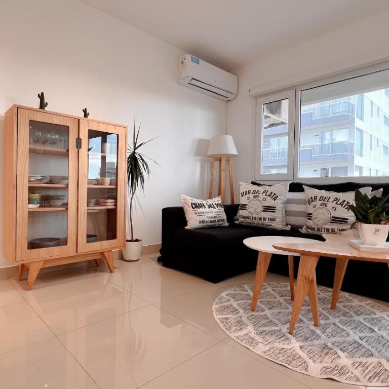 Depto Angel - Vista al Mar Punta Mogotes Para 4 personas Con cochera - Hola Sur - Two-Room Apartment - 10