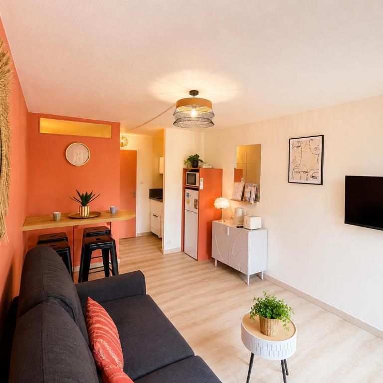 La Grande Motte - Studio double cabine 4-5p - Plage à pied - Parking privé - Terrasse - Apartment mit 1 Schlafzimmer - 1