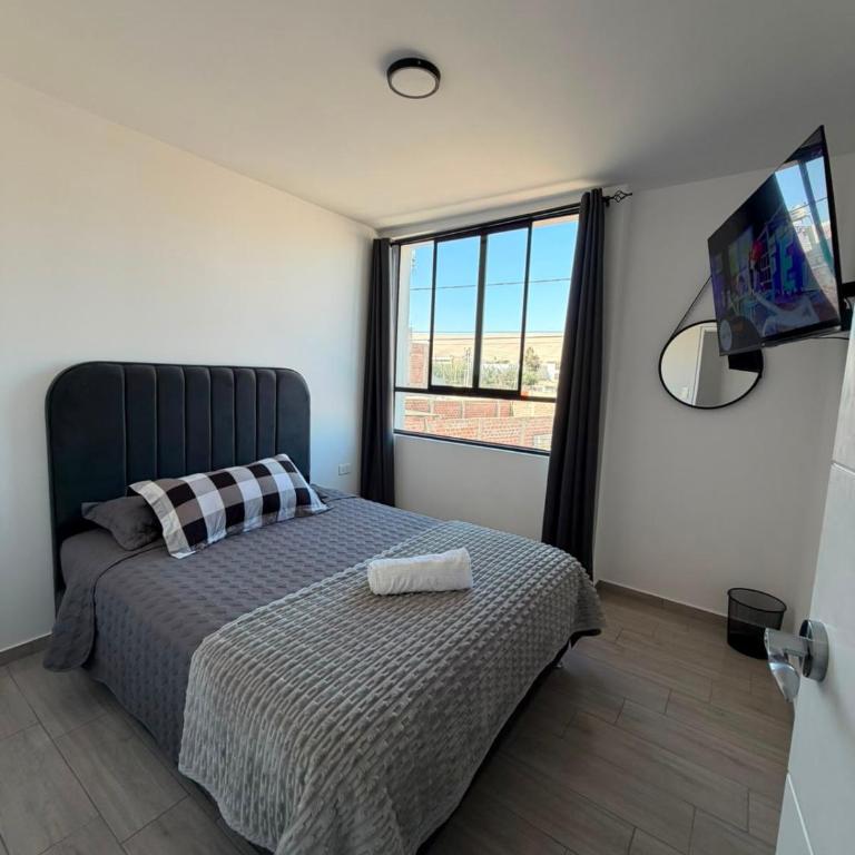 Dpto familiar moderno 2do piso - 2 Hab - 3 camas - wifi - lavadora - Two-Bedroom Apartment - 17