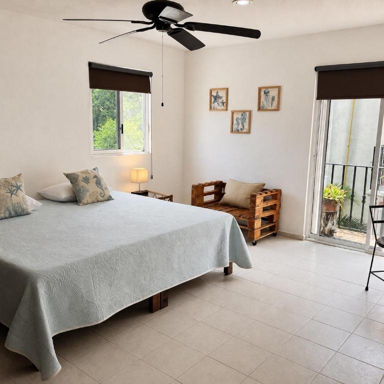 Aguacatl Cozumel a 3 cuadras del mar - Habitación Doble con baño privado - 4