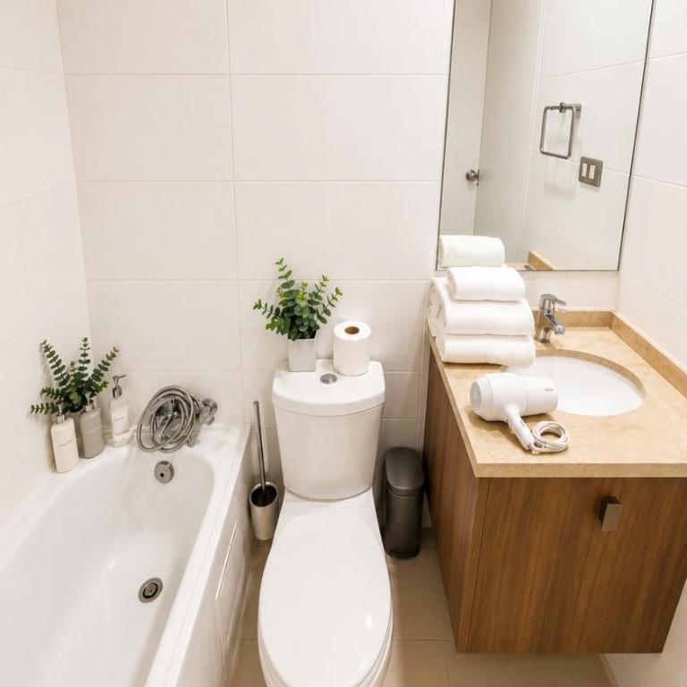 Amoblado 11A pasos Metro Santa Lucía - One-Bedroom Apartment - 4
