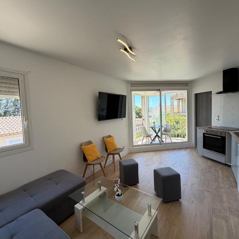 Beau T1 climatisé, terrasse, proche centre ville - Appartement 1 Chambre - 1