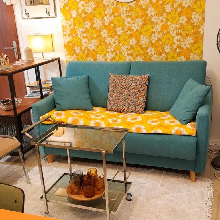 Appartement T2 déco 70's rénové à 300m de la plage - Appartement 1 Chambre - 3