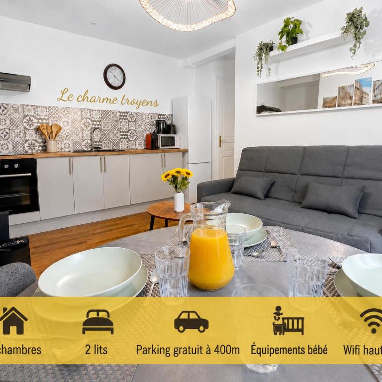 Calme et confort au cœur du vieux Troyes - Two-Bedroom Apartment - 1