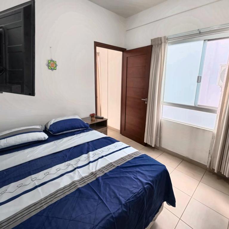 Suites Equipetrol Wifi ultra rápido Cocina equipada - One-Bedroom Apartment with Balcony and City View - 35