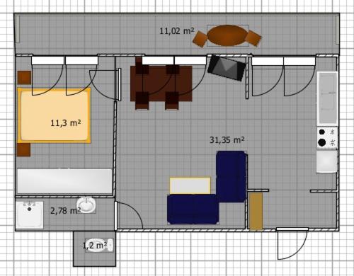 Ferienwohnungen Lipp - Apartment mit 1 Schlafzimmer - 9