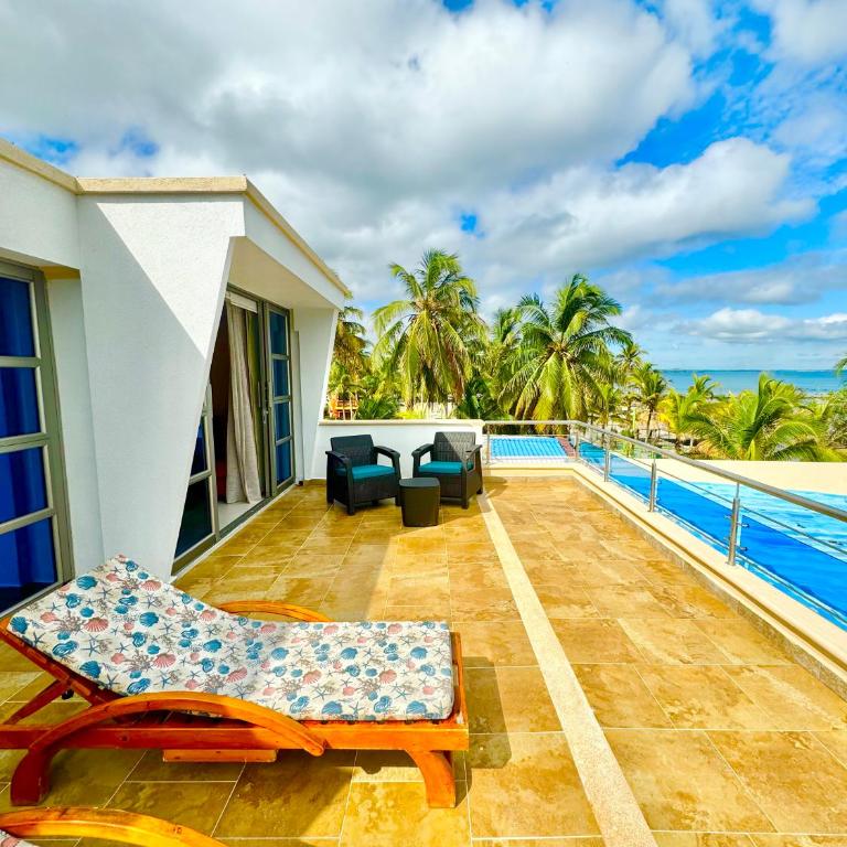 Condominio Vacacional frente al mar - Cabañas y Habitaciones - Two-Bedroom Deluxe Apartment with Balcony - 7