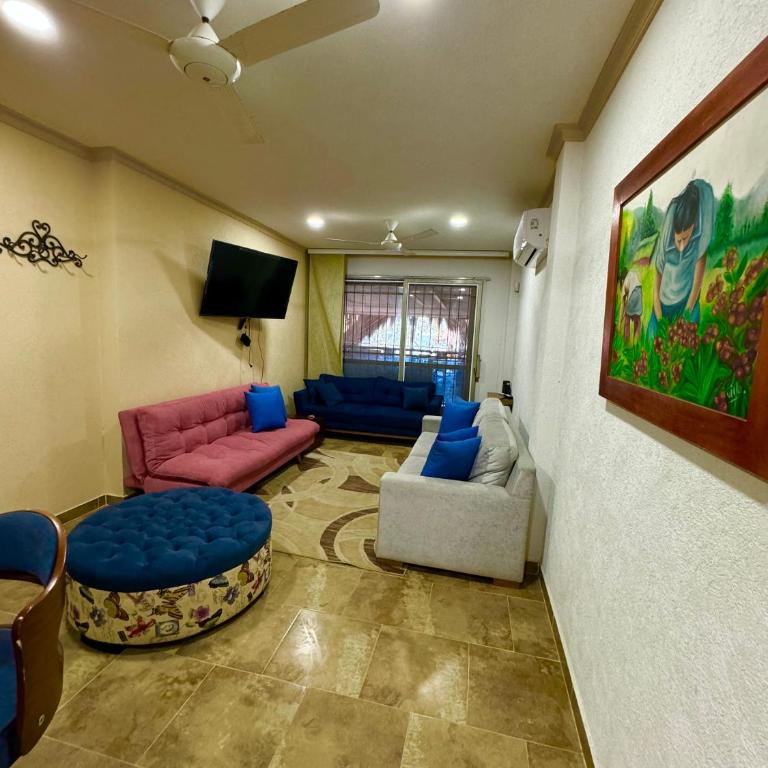 Condominio Vacacional frente al mar - Cabañas y Habitaciones - Two-Bedroom Deluxe Apartment with Balcony - 1