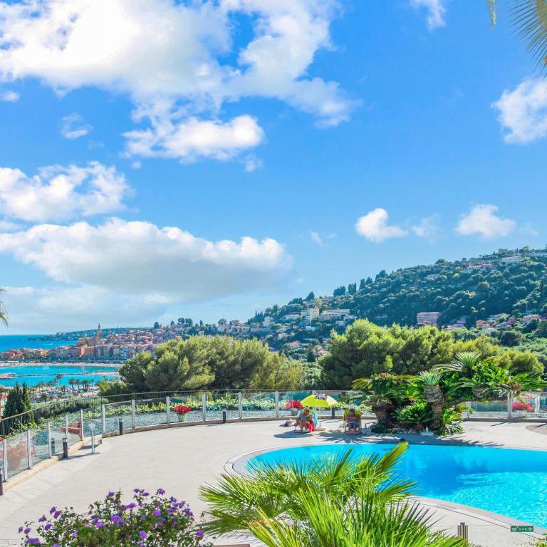BELLA VISTA - Cosy studio - Résidence clame - piscine - Menton - Appartement Supérieur - 42