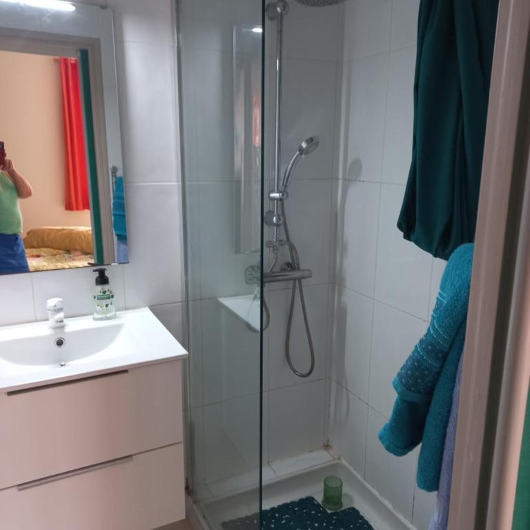CANET Plage appartement vue latérale mer, 1 chambre , WIFI, climatisation, parking sécurisé couvert - Appartement 1 Chambre avec Vue Partielle sur Mer - 2