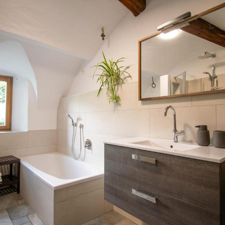 Saxöler Brixen - Apartamento de 1 dormitorio con vistas al jardín - 15