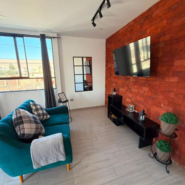 Dpto familiar moderno 2do piso - 2 Hab - 3 camas - wifi - lavadora - Two-Bedroom Apartment - 18