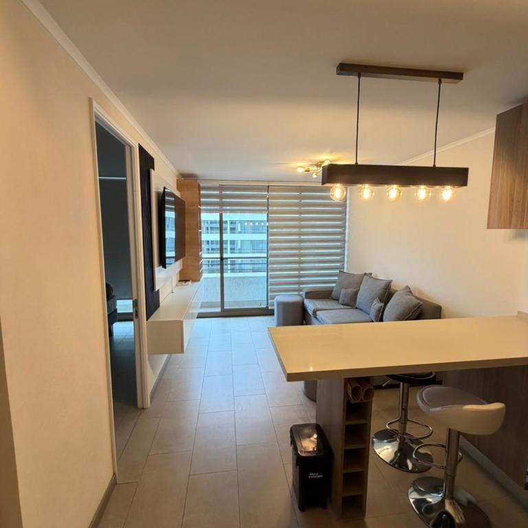 Hospédate con una vista de postal, en la comuna de Macul Este acogedor apartamento de1 Habitación 1 Baño con una laguna navegable - One-Bedroom Apartment - 3