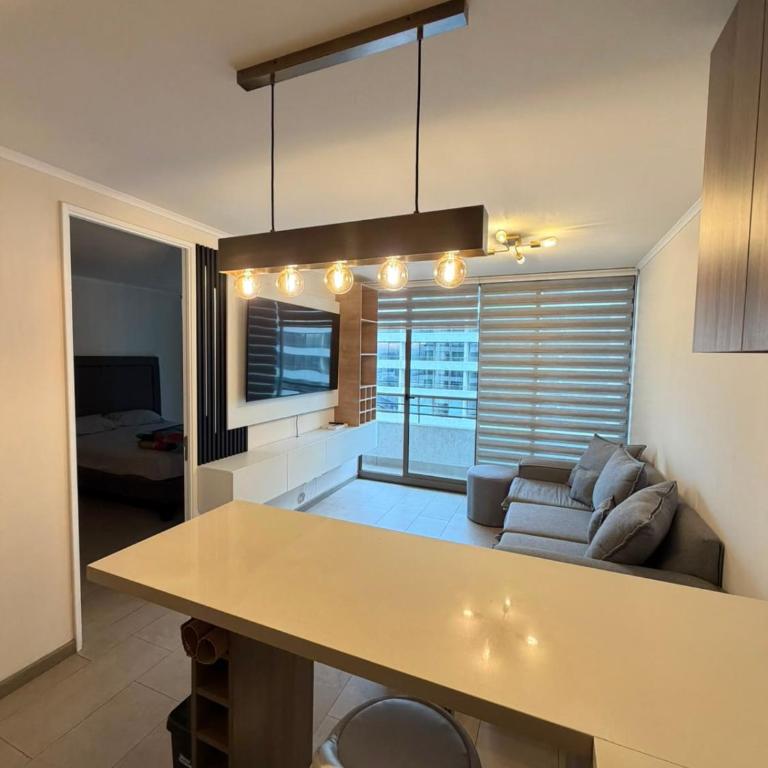 Hospédate con una vista de postal, en la comuna de Macul Este acogedor apartamento de1 Habitación 1 Baño con una laguna navegable - One-Bedroom Apartment - 6