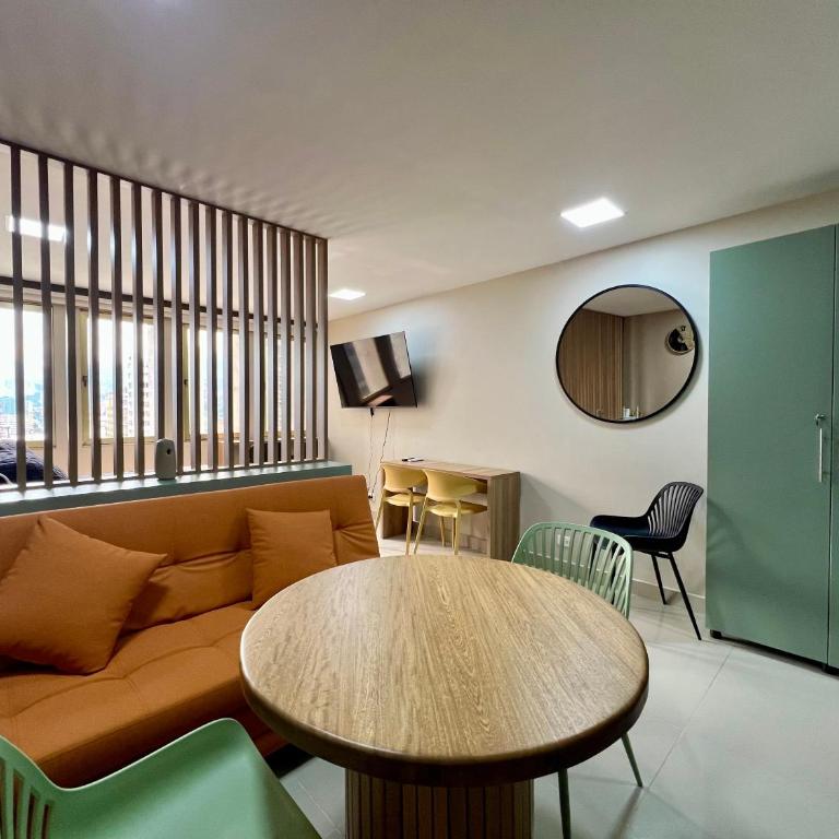 Apartaloft Premium Vista a la Ciudad y al Metro Parque Berrío - One-Bedroom Apartment - 5