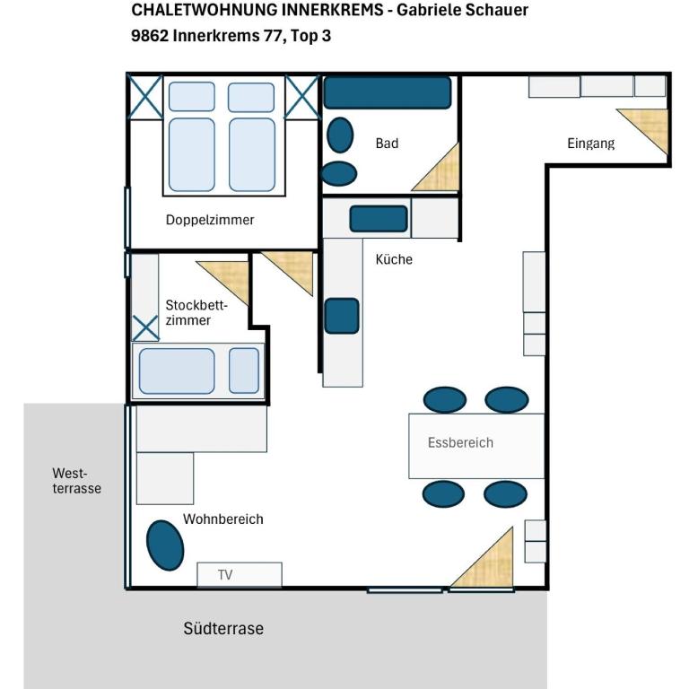 Chaletwohnung Innerkrems - Apartment mit 2 Schlafzimmern - 14