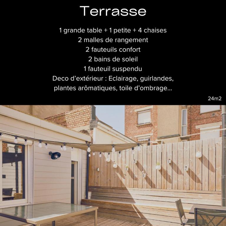 Duplex de charme avec terrasse à 30 m de la plage de Malo - One-Bedroom Apartment with Terrace - 6