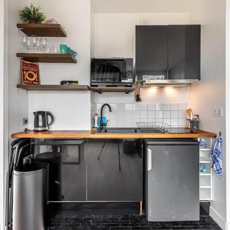 High-Rise Studio Flat w City viewsPorte Dauphine - Appartement - 13