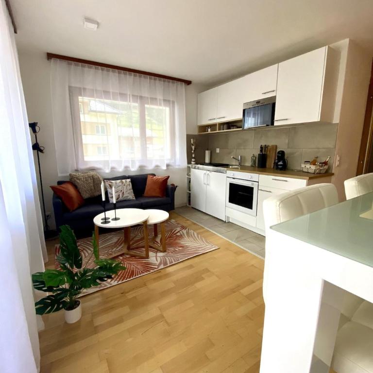 Refuge alpin, vue et grande terrasse - Apartment mit 1 Schlafzimmer - 2