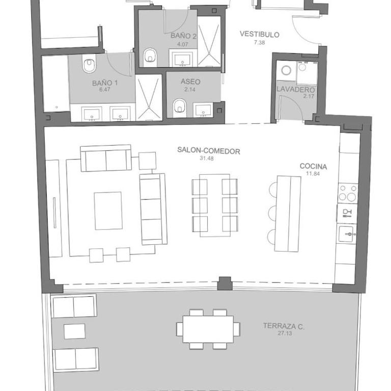 Gelijkvloers 3 slaapkamer appartement `Thetis` - Apartamento de 3 dormitorios - 26