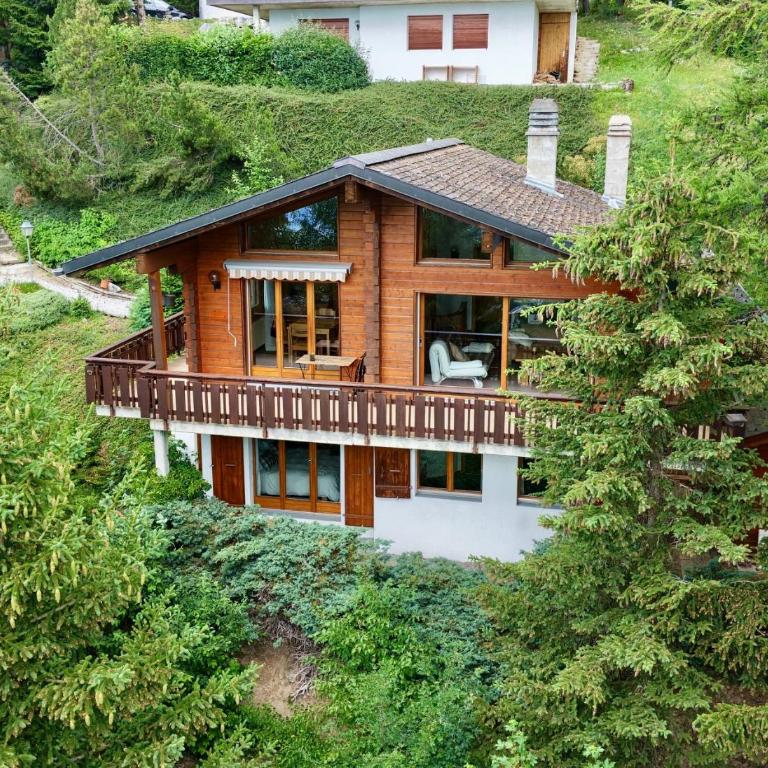 Chalet L'Arzette à Anzère à 2 pas du centre avec magnifique vue sur les montagnes - Chalet mit 3 Schlafzimmern - 7