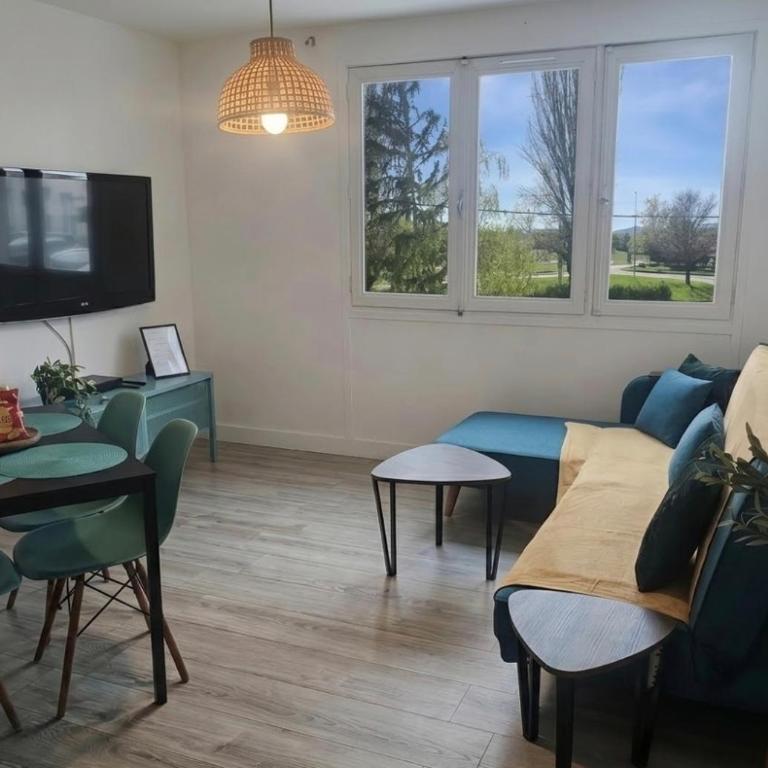 Le Temps d'un Séjour Clermont-Ferrand F3 2 chambres 1 chambre avec 1 lit simple et 1 chambre avec 2 lits doubles et 1 Garage - Appartement 2 Chambres - 1