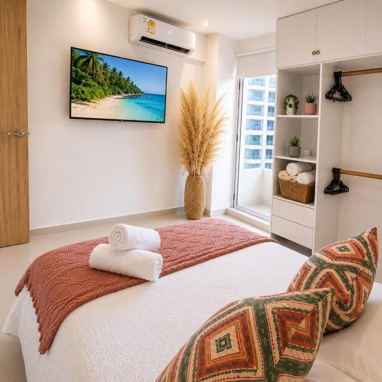 Salinas Dune Apt, Air conditioning, Pool & Sea View - Three-Bedroom Apartment with Sea View - 25