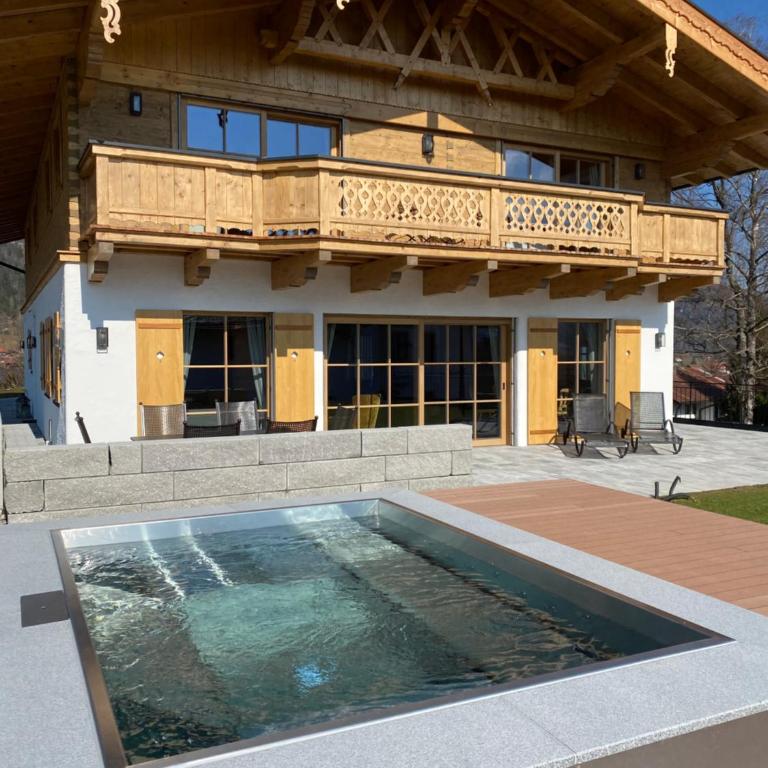 Chalet am Wetterkreuz - Luxus mit Sauna & Whirlpool in Reit im Winkl - Doppelzimmer mit Parkblick - 4