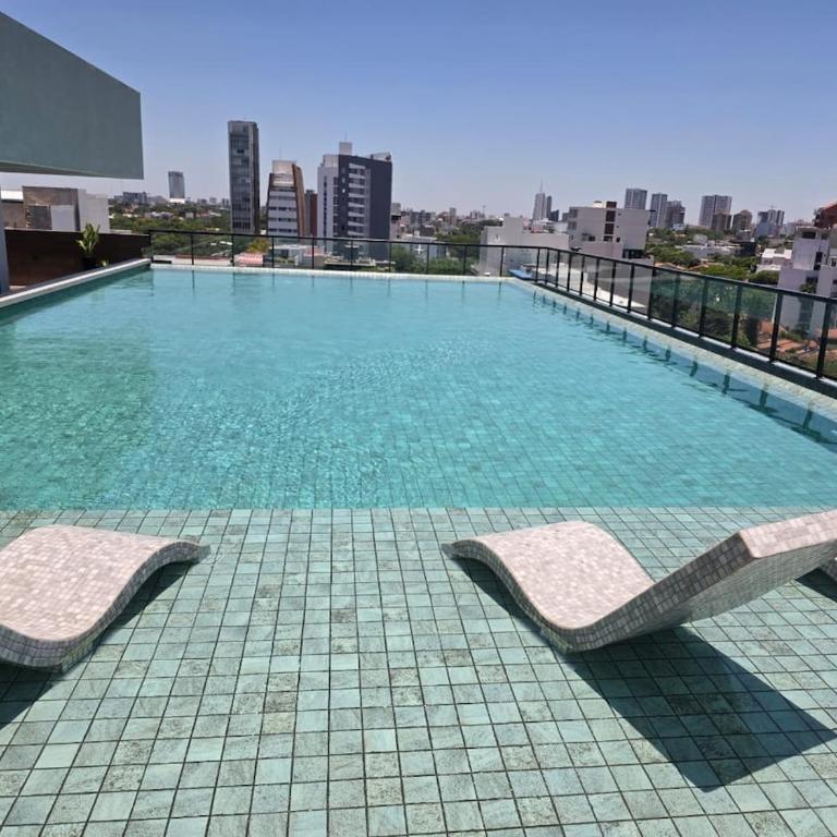 Balcon - TV cable - Piscina - Gym - Sauna - Juegos - One-Bedroom Apartment - 24