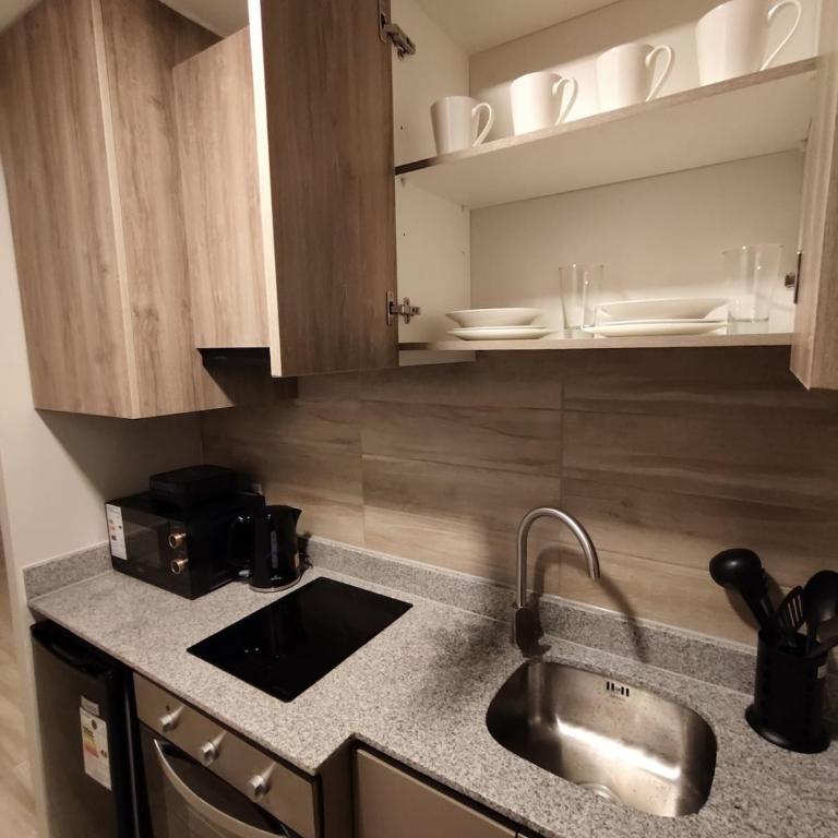 Nuevo Home Studio para 3 personas centro de Santiago Barrio Paris Londres D103 - One-Bedroom Apartment - 58