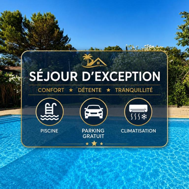 Soleil de Montpellier, Clim, Piscine et Pkg Privé - Appartement 2 Chambres - 53