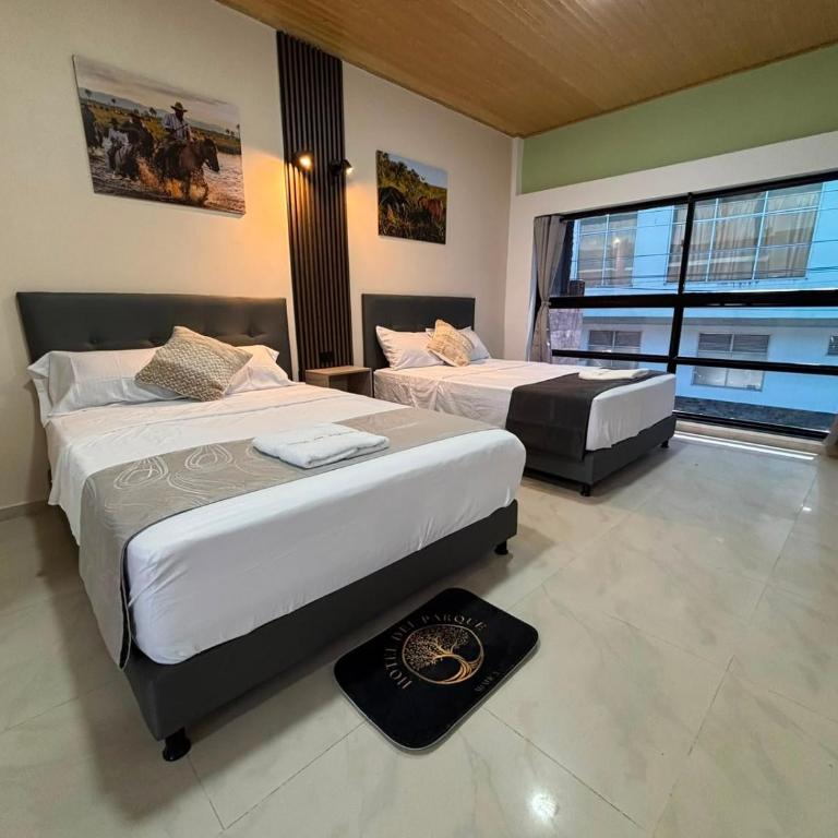 Hotel del Parque Arauca - Habitación Doble Deluxe - 2 camas - 4