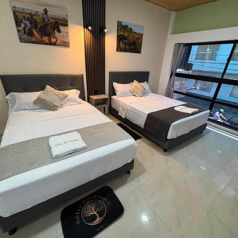 Hotel del Parque Arauca - Habitación Doble Deluxe - 2 camas - 5