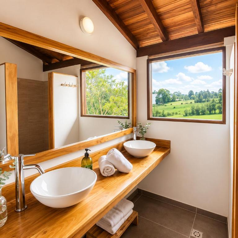 Hotel Campestre Refugio Ecuestre Rionegro - Habitación Doble Deluxe con balcón - 4