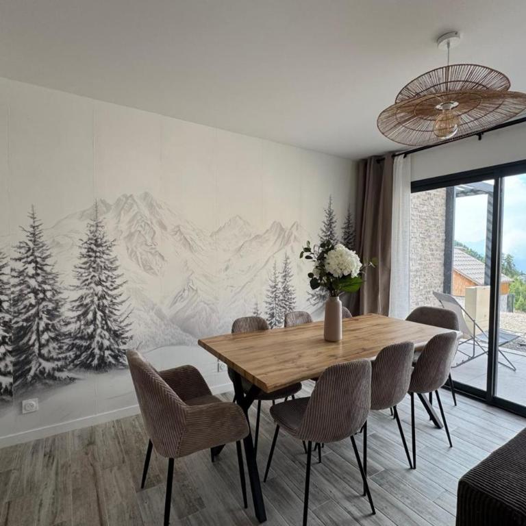 Chalet Altéa - 7 à 8 pers - Neuf & Cosy - 300 m des Pistes - Chalet - 7