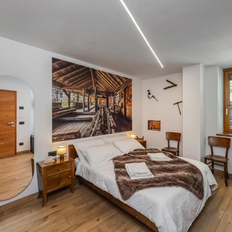 B&B Soreghina - Deluxe Double or Twin Room with Mountain View - 3