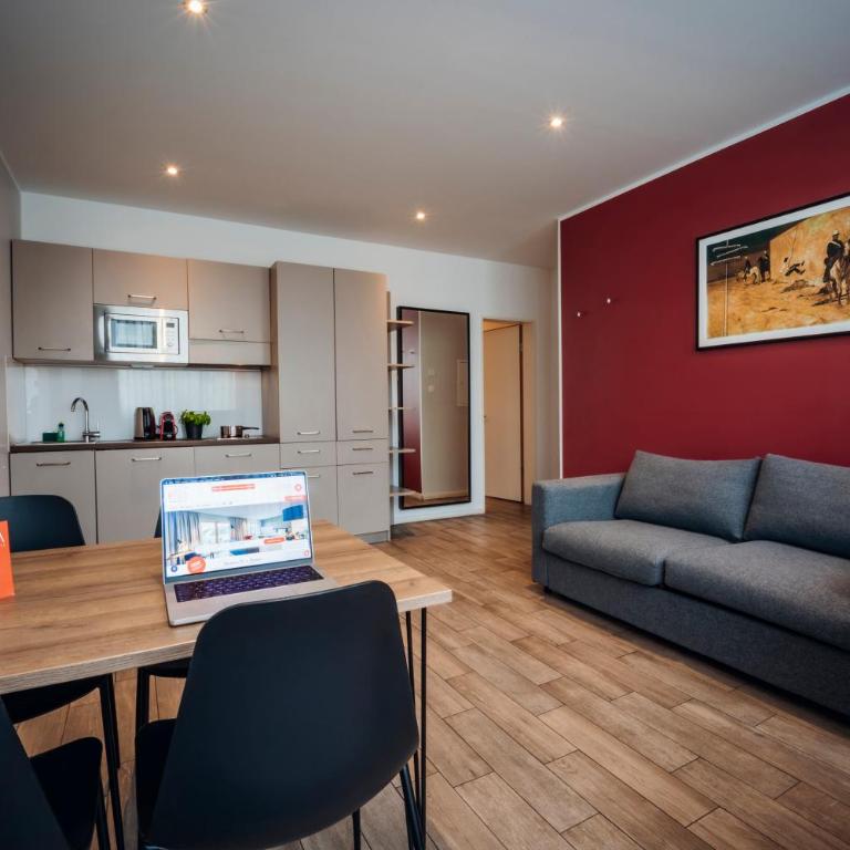 Brera Serviced Apartments Munich West - Appartamento XL con Letto King-Size e Camera da Letto Separata - 8