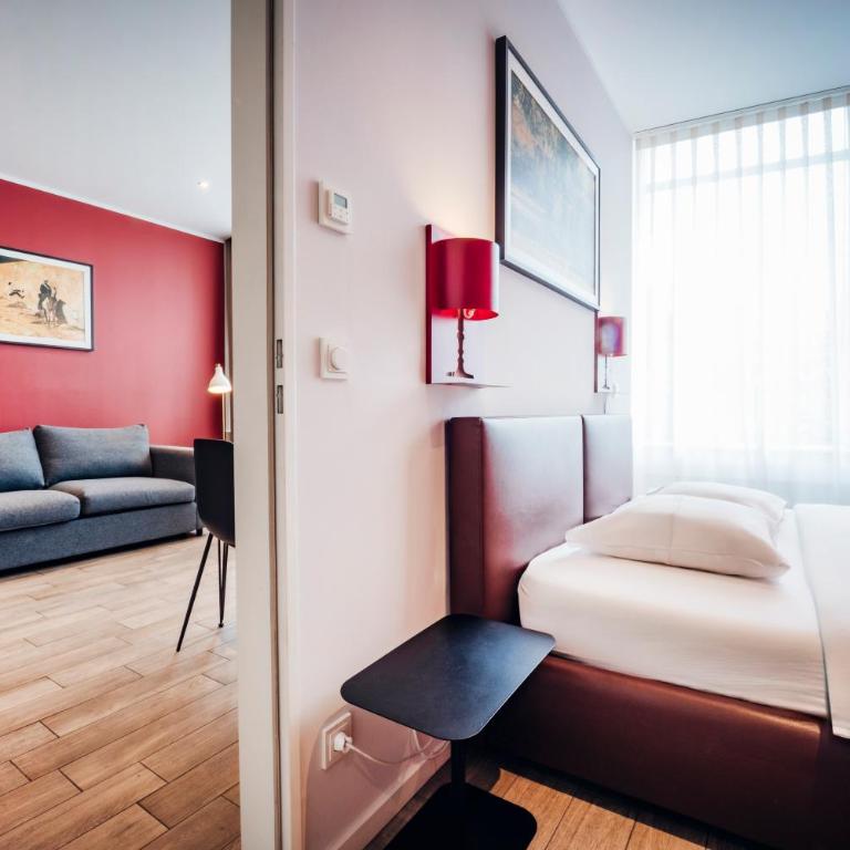 Brera Serviced Apartments Munich West - Appartamento XL con Letto King-Size e Camera da Letto Separata - 9