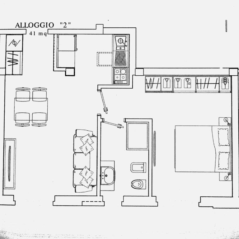 CASA ESEDRA Appartamento 2, parcheggio privato - Appartamento con 1 Camera da Letto - 12