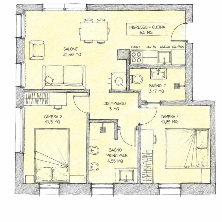 Hotel Larice - Appartamento Superior con 2 Camere da Letto - 1