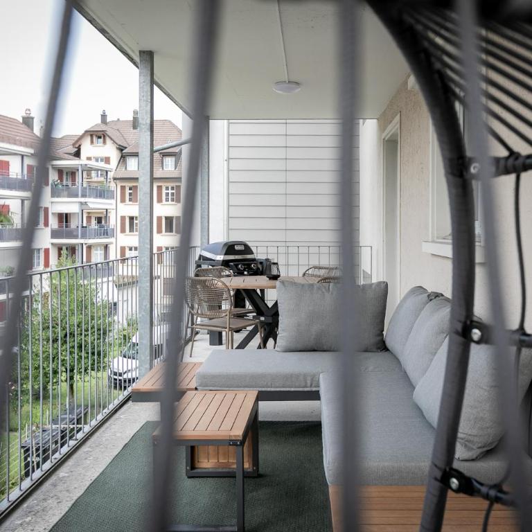 Spirit Apartments - Luzern - Zentral - Parking - AC - Apartment mit 3 Schlafzimmern und Balkon - 22