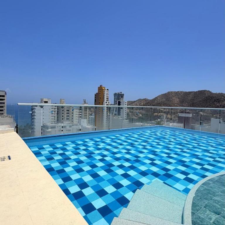 HOSTARA Rodadero, 2 blocks from the BEACH and Sky Tower Pool - Two-Bedroom Apartment with View - 25