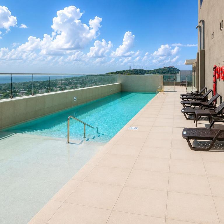 Coastal Blush, Sea View, Terrace & Pool - Three-Bedroom Apartment with Sea View - 4