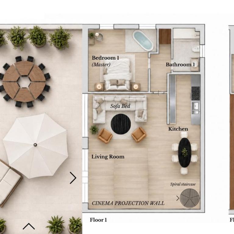 Trastevere Cinema Lofts - Appartamento Loft con 2 Camere da Letto - 14