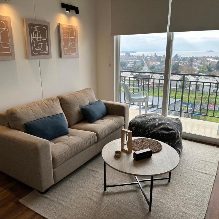 Oceana Suites Volcán Villarrica - Apartamento de 2 dormitorios con vistas a la ciudad - 1