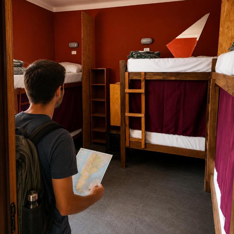 Hostel Estación Mendoza - Cama individual en dormitorio compartido de 10 camas - 4
